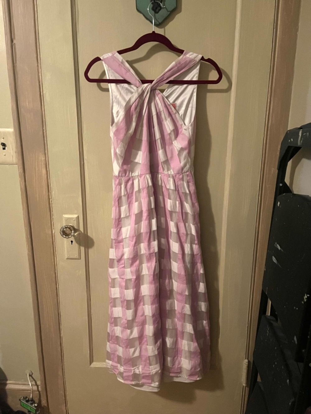 Kate Spade Mock Gingham halter Dress - Picture 4 of 6